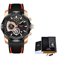Load image into Gallery viewer, New Fashion Mens Watches Silicone Strap Top Brand Luxury Sport Chronograph Military Waterproof Watch
