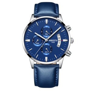 Sport Men Watch Mens Watches Waterproof Quartz Blue Clock