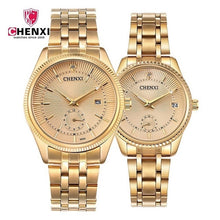 Load image into Gallery viewer, Luxury Women Men Couple Watches  Waterproof Stainless Steel Lover&#39;s
