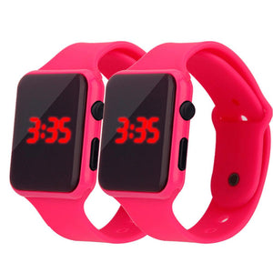 Women Men Watches LED Student Couple Electronic C5 Watch