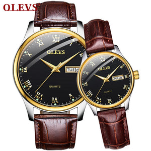 Couple watches For Lover's Quartz men women watch luxury waterproof watch