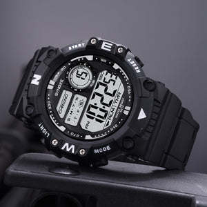 Shock Black Male Watch Electronic Watch Clock