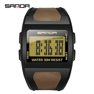 Sports Digital Watch Men's Fashion Waterproof Electronic Watch