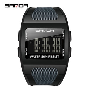 Sports Digital Watch Men's Fashion Waterproof Electronic Watch