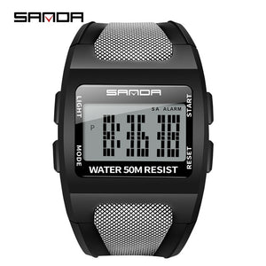 Sports Digital Watch Men's Fashion Waterproof Electronic Watch